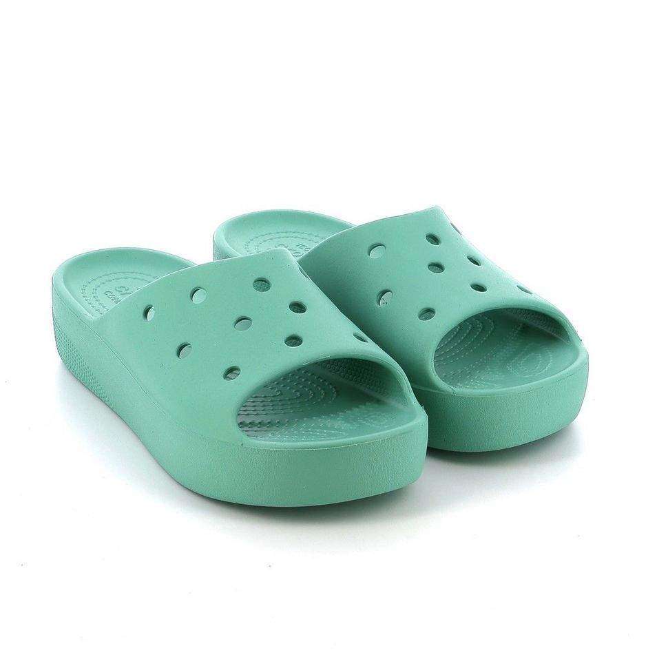 Жіночі шльопанці Crocs Classic Platform Slide Jade Stone — фото 10