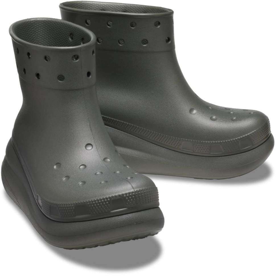 Жіночі гумові чоботи Crocs Crush Rain Boot Dusty Olive — фото 1