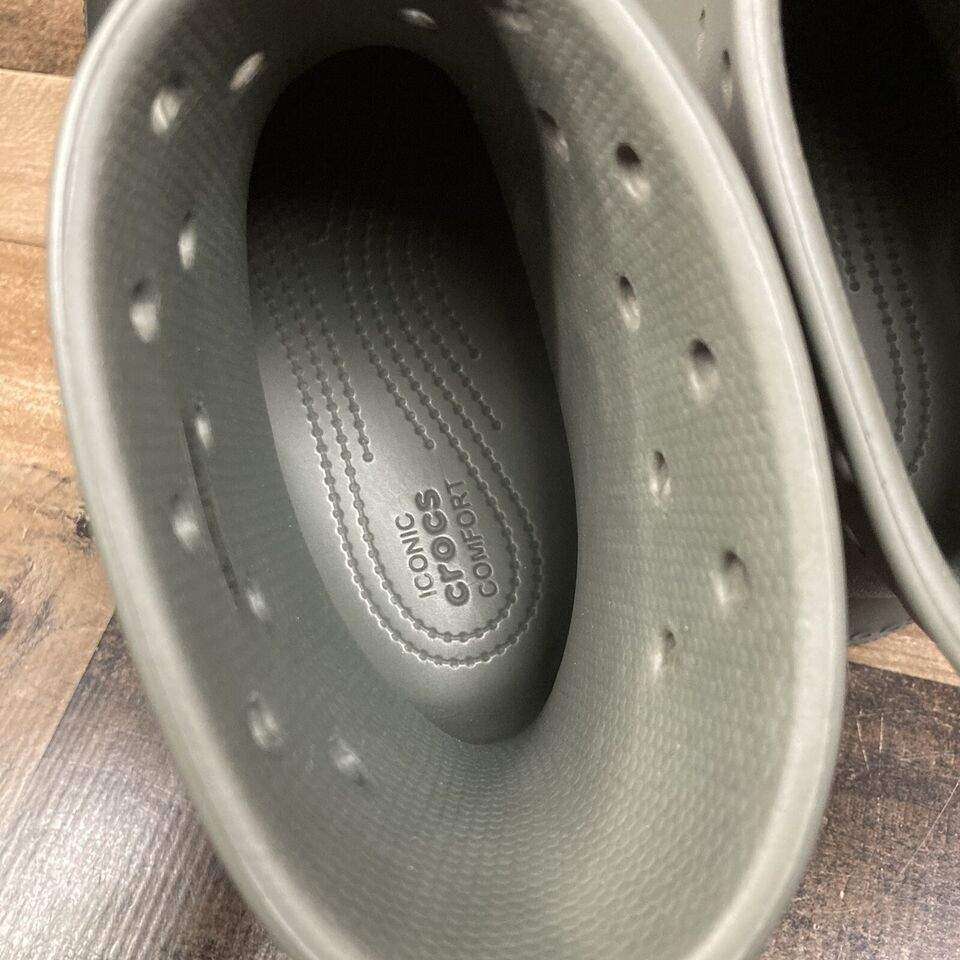 Жіночі гумові чоботи Crocs Crush Rain Boot Dusty Olive — фото 9