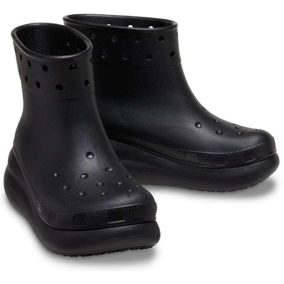 Жіночі гумові чоботи Crocs crush rain boot black