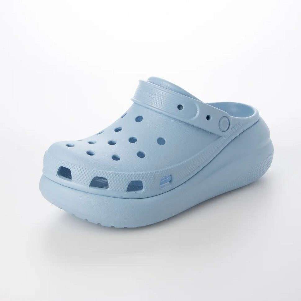 Жіночі Crocs Classic Clog Crush Platform Blue Calcite — фото 13