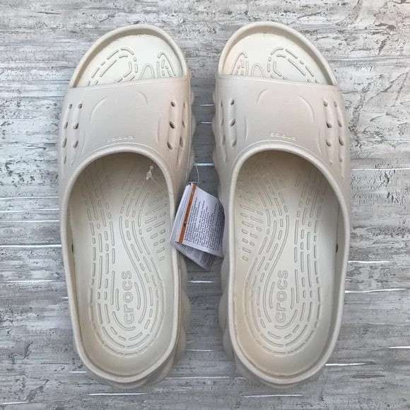Чоловічі Crocs Шльопанці Єхо Бежеві Echo Slide Stucco — фото 13