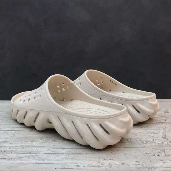 Чоловічі Crocs Шльопанці Єхо Бежеві Echo Slide Stucco — фото 5