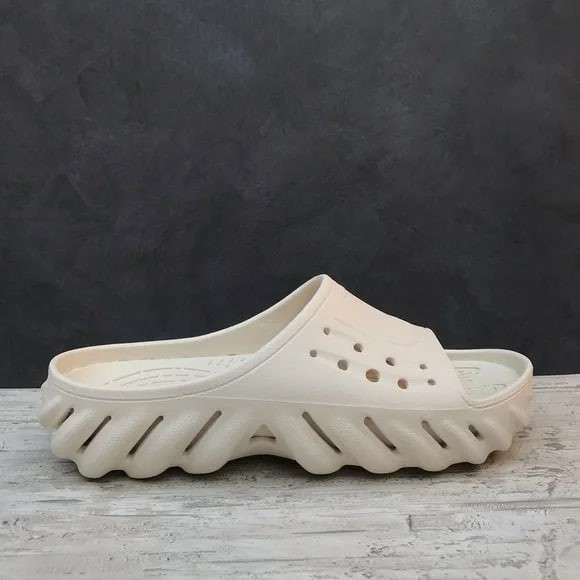 Чоловічі Crocs Шльопанці Єхо Бежеві Echo Slide Stucco — фото 8