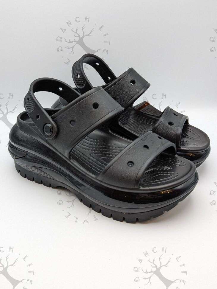 Жіночі Сандалі Crocs Mega Crush Sandal Black — фото 2