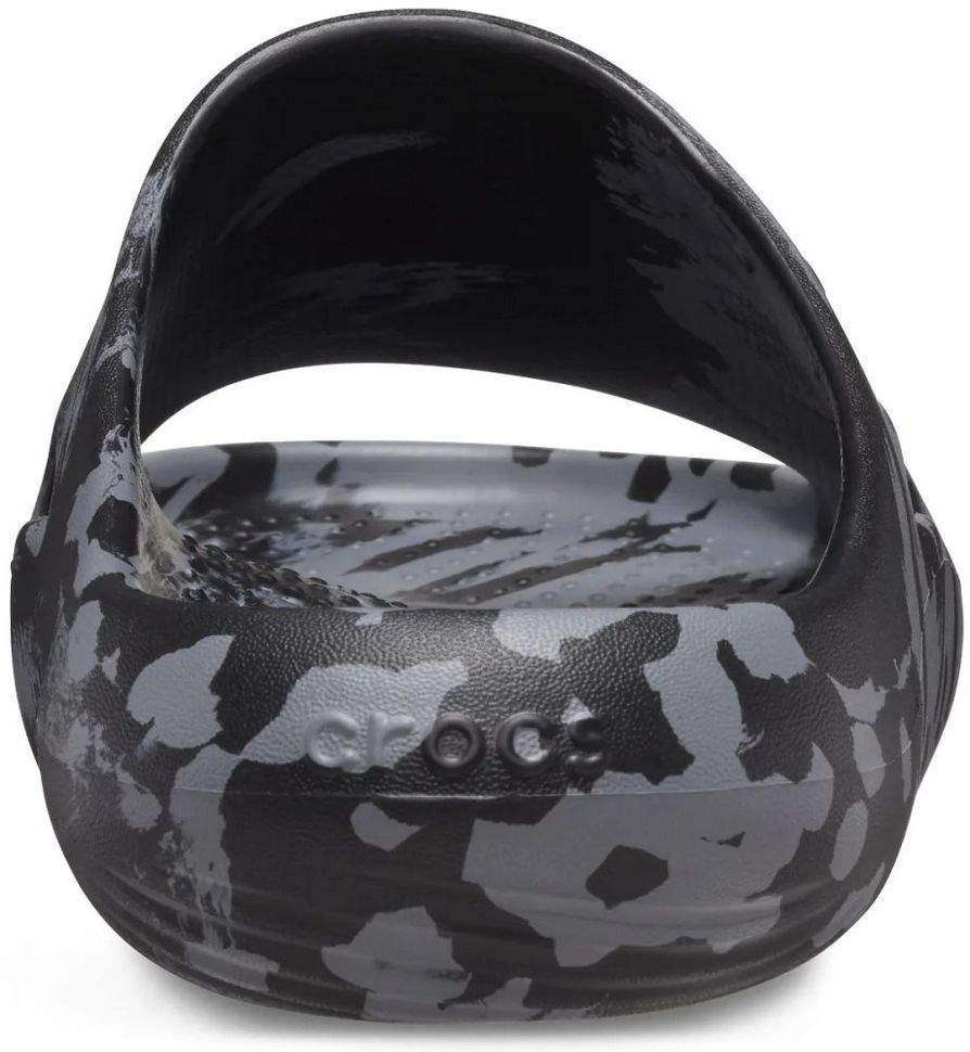Чоловічі шльопанці Crocs Mellow Marbled Slide Black/Charcoal — фото 13