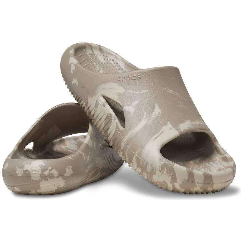 Чоловічі шльопанці Crocs Mellow Marbled Slide Mushroom/Cobblestone