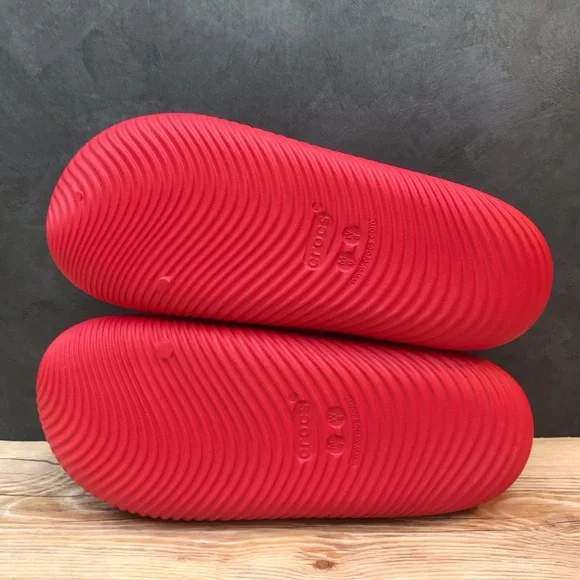 Жіночі Crocs Шльопанці Червоні Mellow Recovery Slide Varsity Red — фото 12