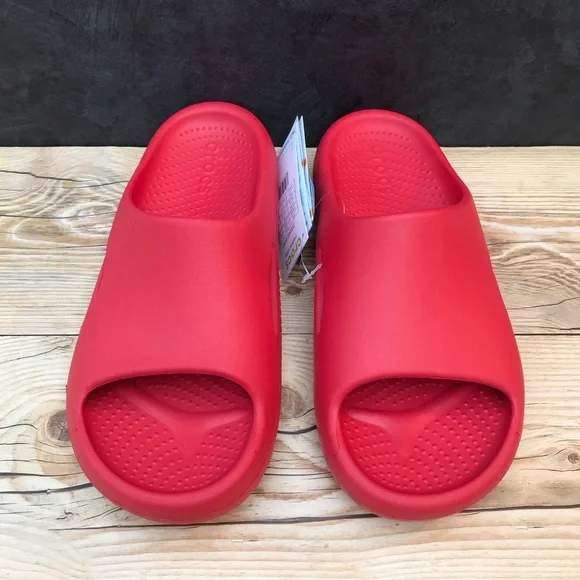 Жіночі Crocs Шльопанці Червоні Mellow Recovery Slide Varsity Red — фото 7