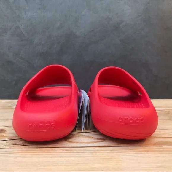Жіночі Crocs Шльопанці Червоні Mellow Recovery Slide Varsity Red — фото 10