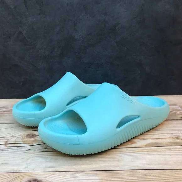 Жіночі шльопанці Crocs Mellow Slide Pure Water Blue — фото 11