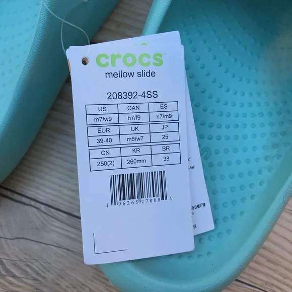 Жіночі шльопанці Crocs Mellow Slide Pure Water Blue — фото 3