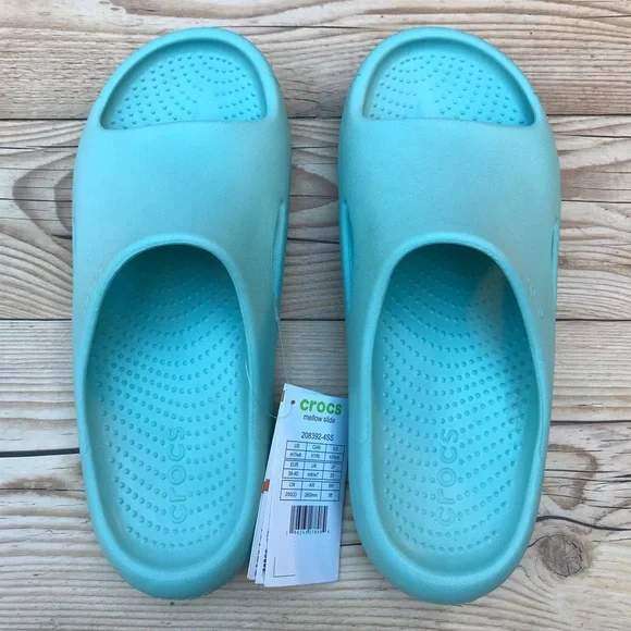 Жіночі шльопанці Crocs Mellow Slide Pure Water Blue — фото 4