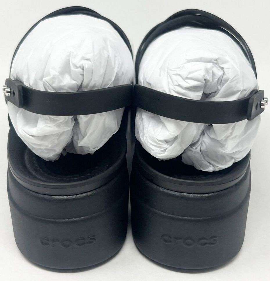 Жіночі Сандалі Crocs Women´s Brooklyn Strappy Low Wedge Black — фото 5