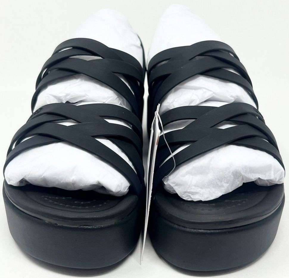 Жіночі Сандалі Crocs Women´s Brooklyn Strappy Low Wedge Black — фото 6