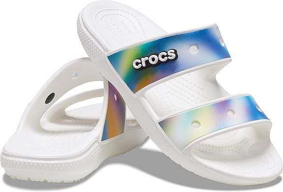 Чоловічі шльопанці Crocs Classic Solarized Sandal White / Multi — фото 1