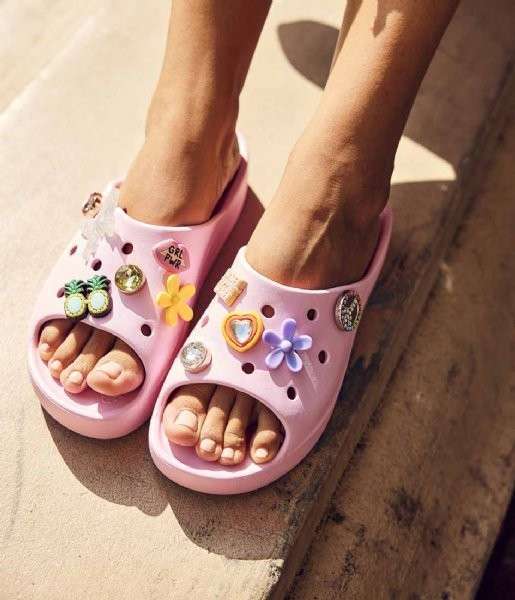 Жіночі шльопанці Crocs Classic Platform Slide Pink Flamingo — фото 2