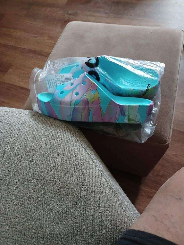 Жіночі шльопанці Crocs Classic Platform Slide Neptune/Multi — фото 4