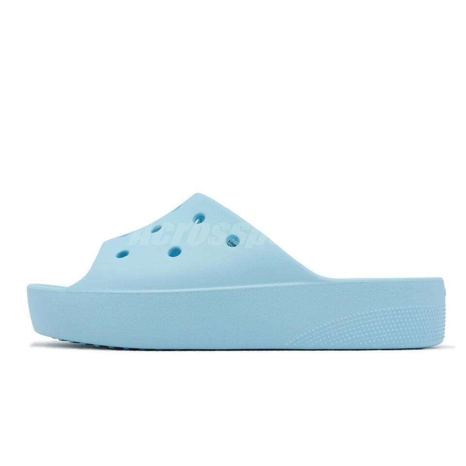 Жіночі шльопанці Crocs Classic Platform Slide Arctic Blue — фото 4