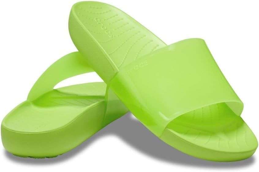 Жіночі шльопанці Crocs Slide Splash Limeade — фото 1