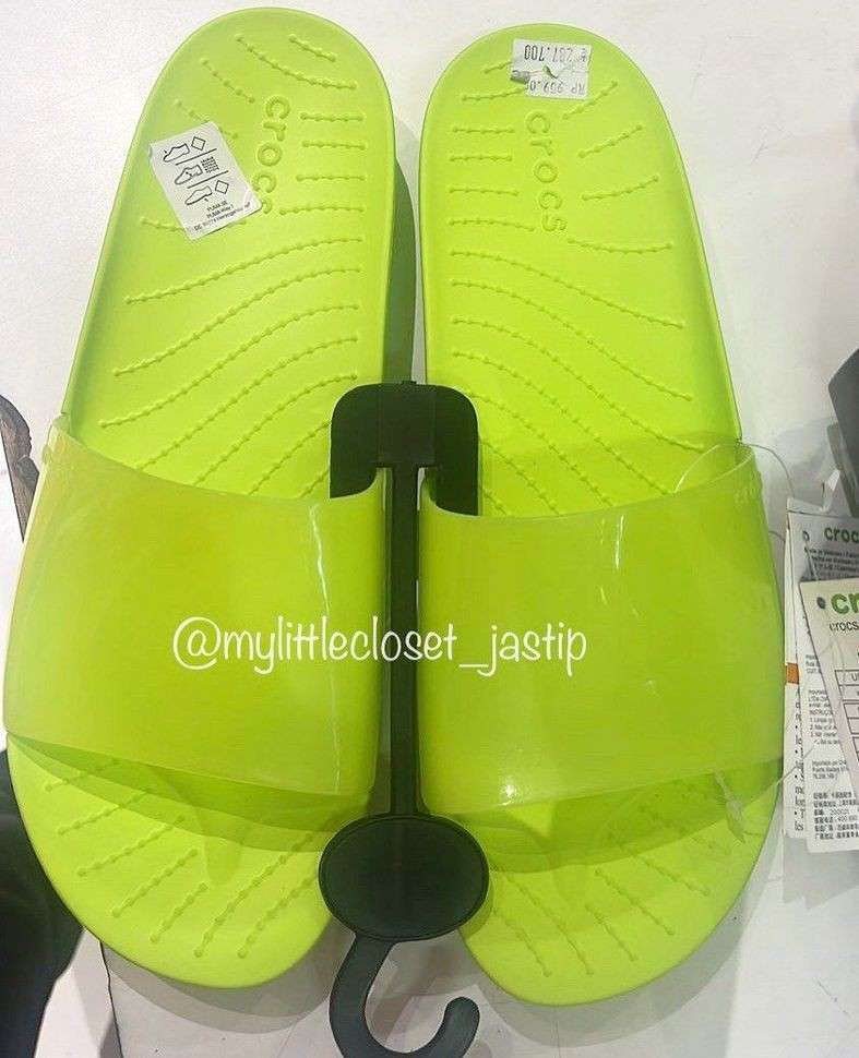 Жіночі шльопанці Crocs Slide Splash Limeade — фото 6