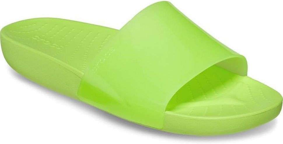 Жіночі шльопанці Crocs Slide Splash Limeade — фото 9