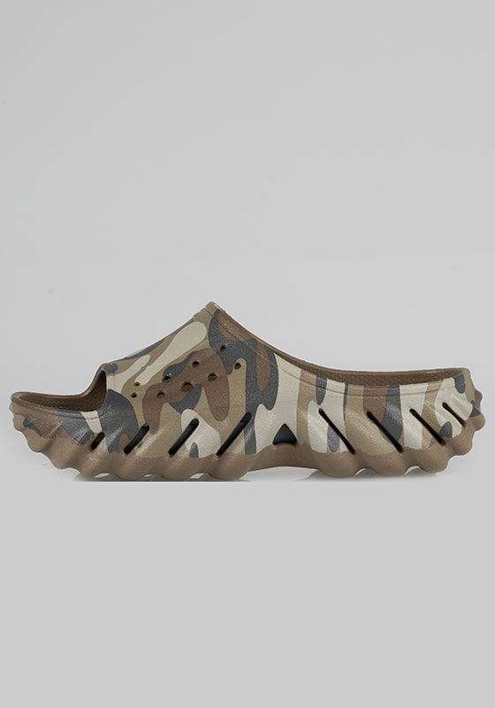 Чоловічі шльопанці Crocs Echo Camo Redux Slide Charcoal — фото 2