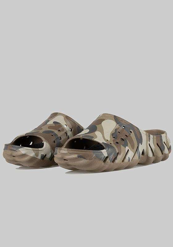 Чоловічі шльопанці Crocs Echo Camo Redux Slide Charcoal — фото 3