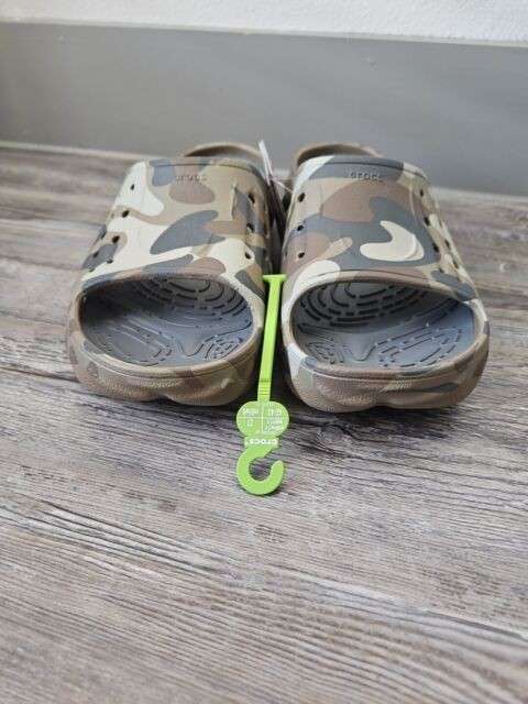 Чоловічі шльопанці Crocs Echo Camo Redux Slide Charcoal — фото 9