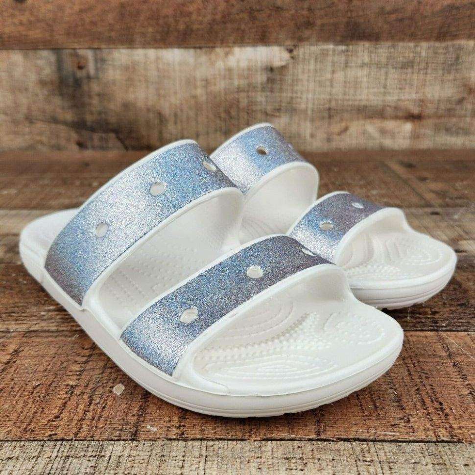 Жіночі шльопанці Crocs Classic Glitter Sandal Multi — фото 11