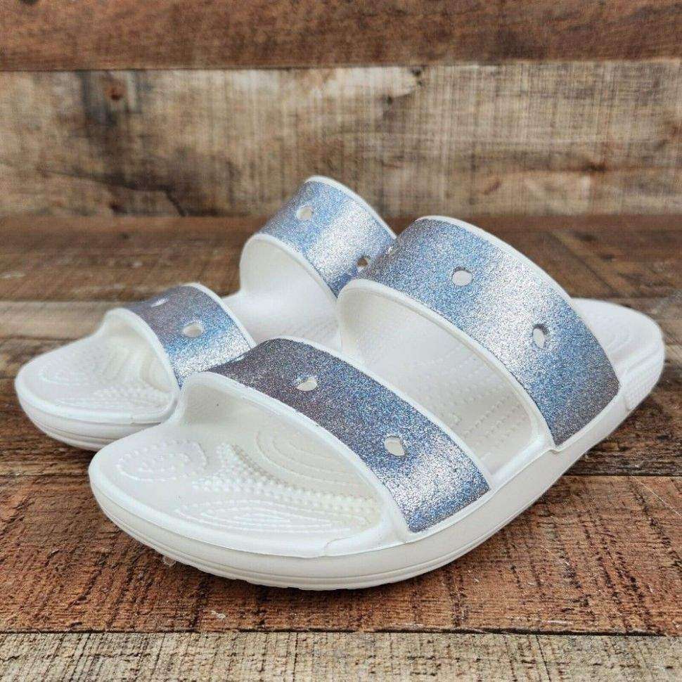 Жіночі шльопанці Crocs Classic Glitter Sandal Multi — фото 12