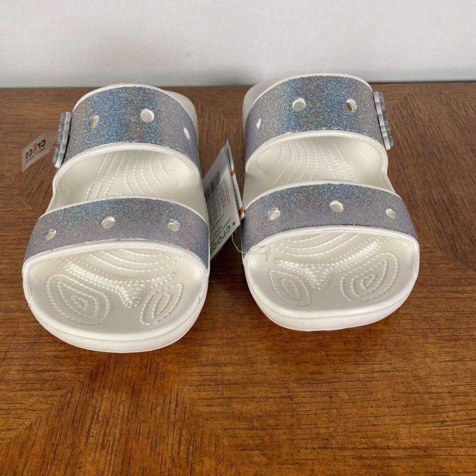 Жіночі шльопанці Crocs Classic Glitter Sandal Multi — фото 4