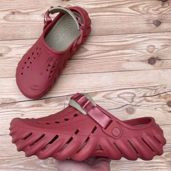 Crocs Єхо Клог Червоні Echo Clog Strawberry-Wine — фото 3