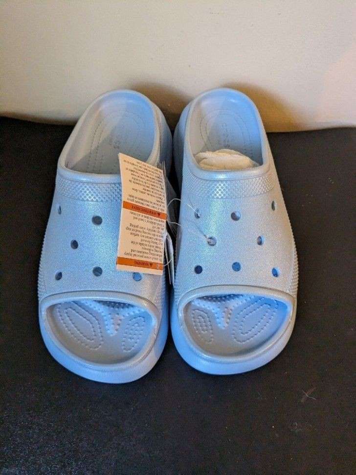 Жіночі шльопанці Crocs Classic Crush Platform Blue Calcite — фото 5