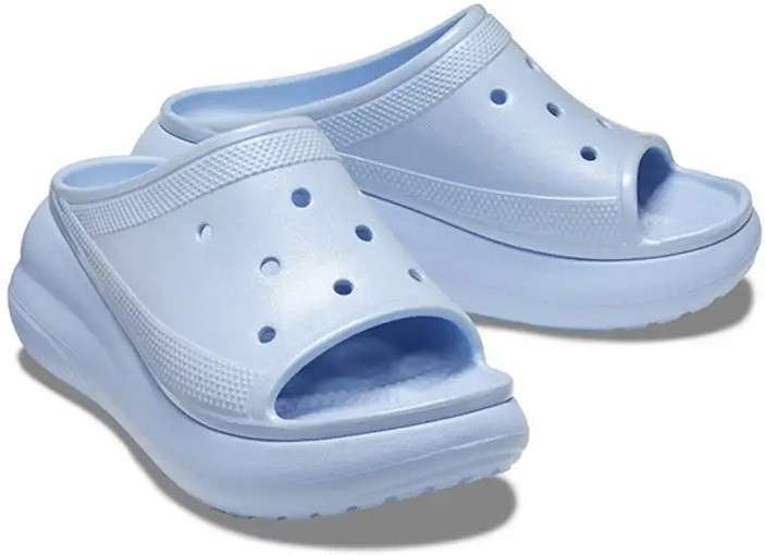 Жіночі шльопанці Crocs Classic Crush Platform Blue Calcite — фото 7