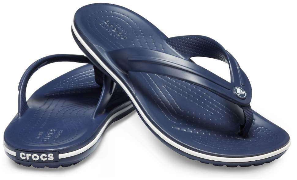 Чоловічі в'єтнамки Crocs Crocband Flip Navy/White — фото 1
