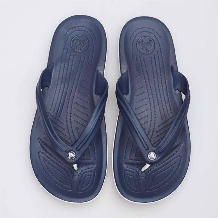 Чоловічі в'єтнамки Crocs Crocband Flip Navy/White — фото 3