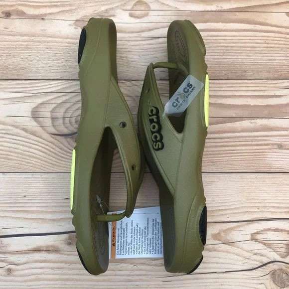 Чоловічі в'єтнамки Crocs All-Terrain Flip Aloe Green — фото 14