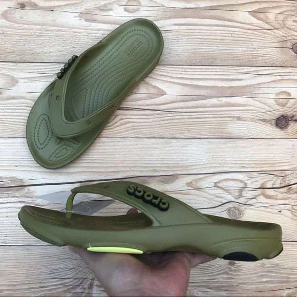 Чоловічі в'єтнамки Crocs All-Terrain Flip Aloe Green — фото 3