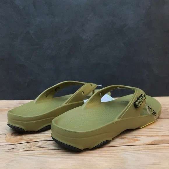 Чоловічі в'єтнамки Crocs All-Terrain Flip Aloe Green — фото 9
