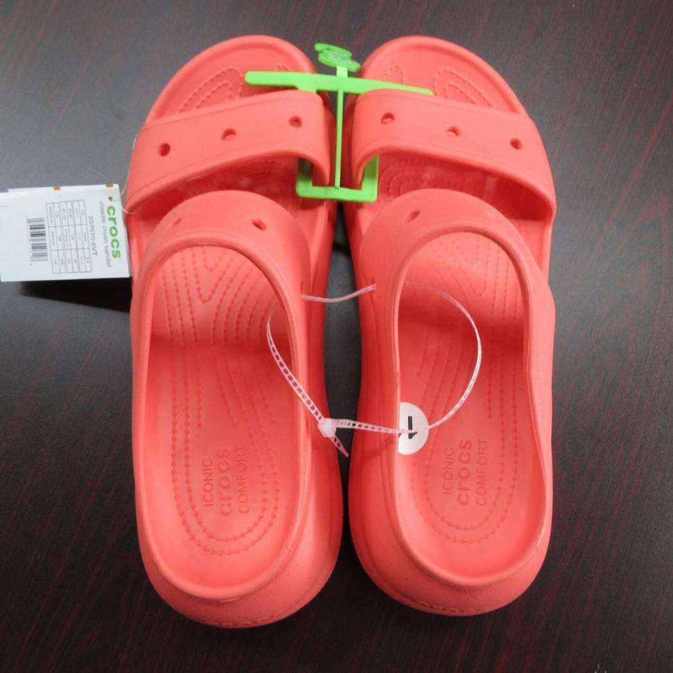 Жіночі шльопанці Crocs Crush Sandal Neon Watermelon — фото 7