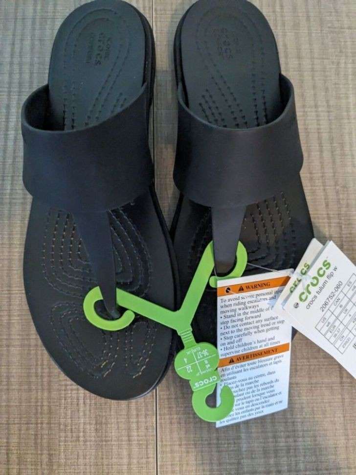Жіночі в'єтнамки Crocs Tulum Flip Black/Black. — фото 4