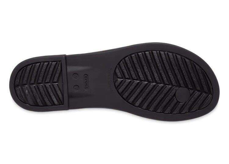 Жіночі в'єтнамки Crocs Tulum Flip Black/Black. — фото 6