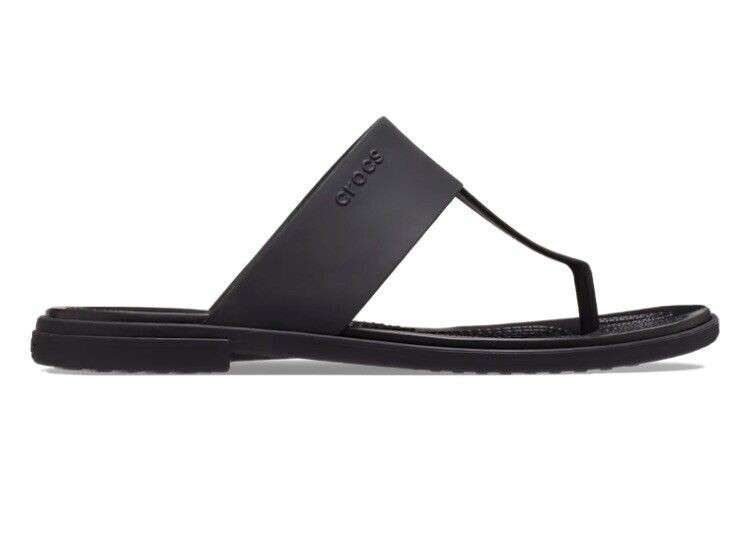 Жіночі в'єтнамки Crocs Tulum Flip Black/Black. — фото 8