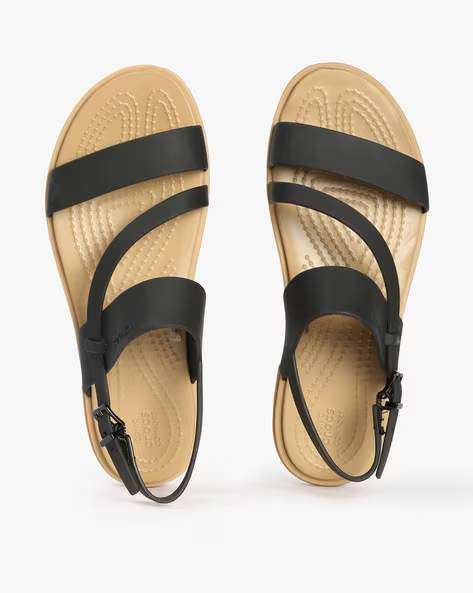 Жіночі Сандалі Crocs Tulum Strappy Black / Mushroom — фото 2