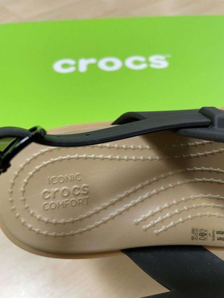 Жіночі Сандалі Crocs Tulum Strappy Black / Mushroom — фото 7