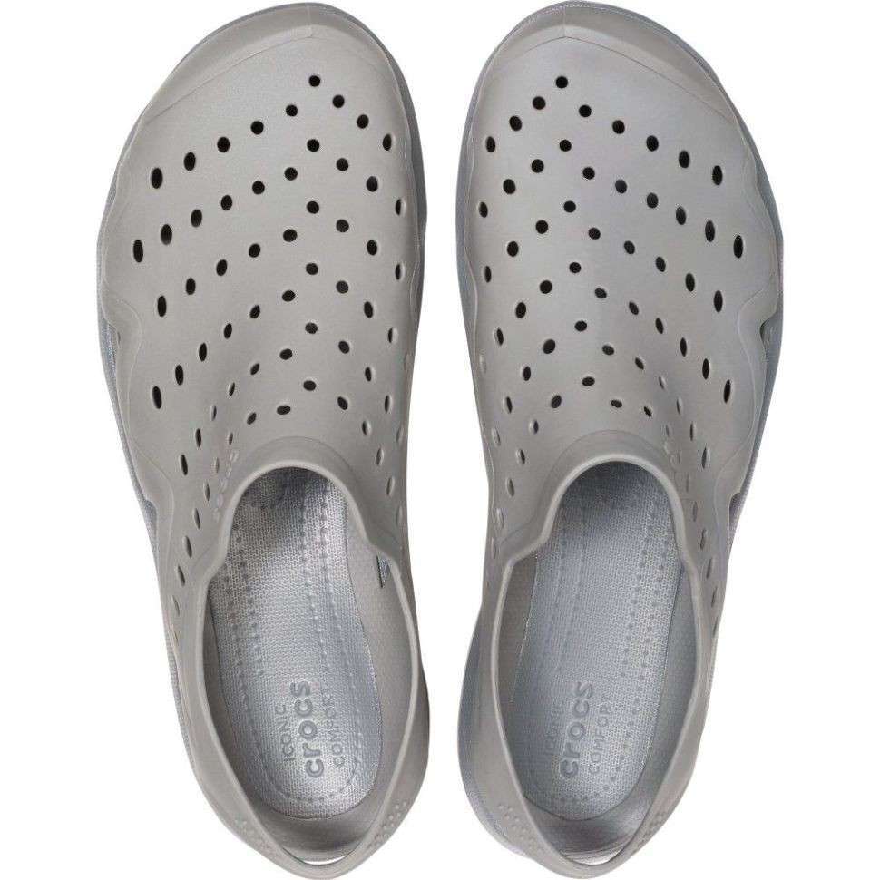 Чоловічі сандалі Crocs Men's Swiftwater Wave Sandal Flat Grey — фото 11