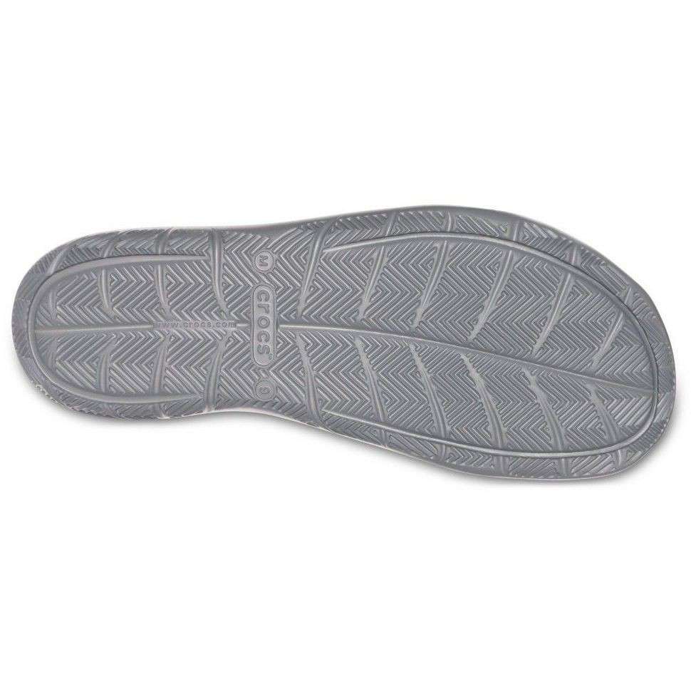 Чоловічі сандалі Crocs Men's Swiftwater Wave Sandal Flat Grey — фото 9
