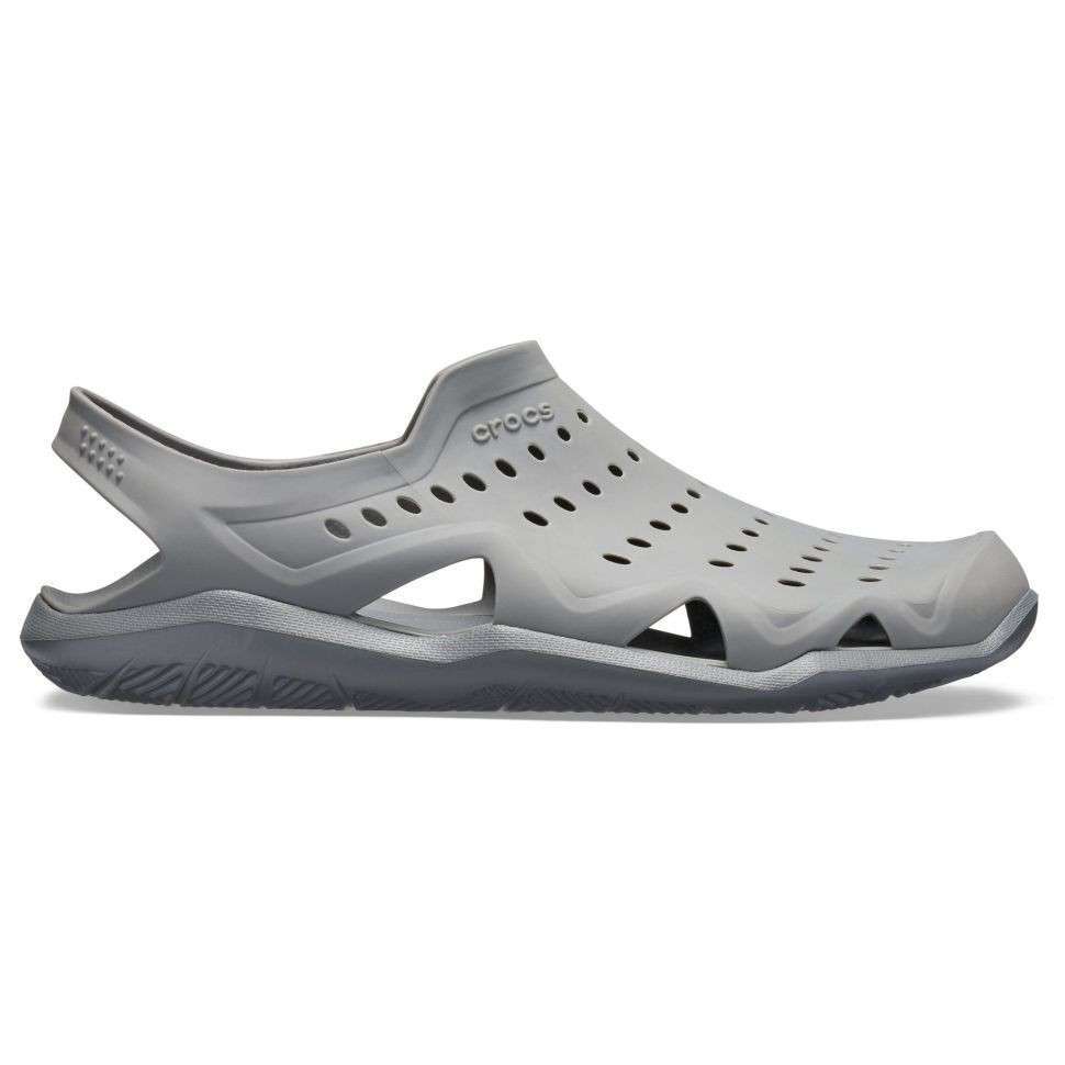 Чоловічі сандалі Crocs Men's Swiftwater Wave Sandal Flat Grey — фото 10