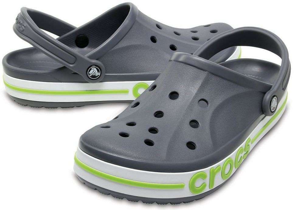 Чоловічі Crocs Баябенд Клог Сірі Bayaband Clog Charcoal Volt Green — фото 12